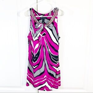 3/$30 INC Embellished Women's Halter Top Size Small‎